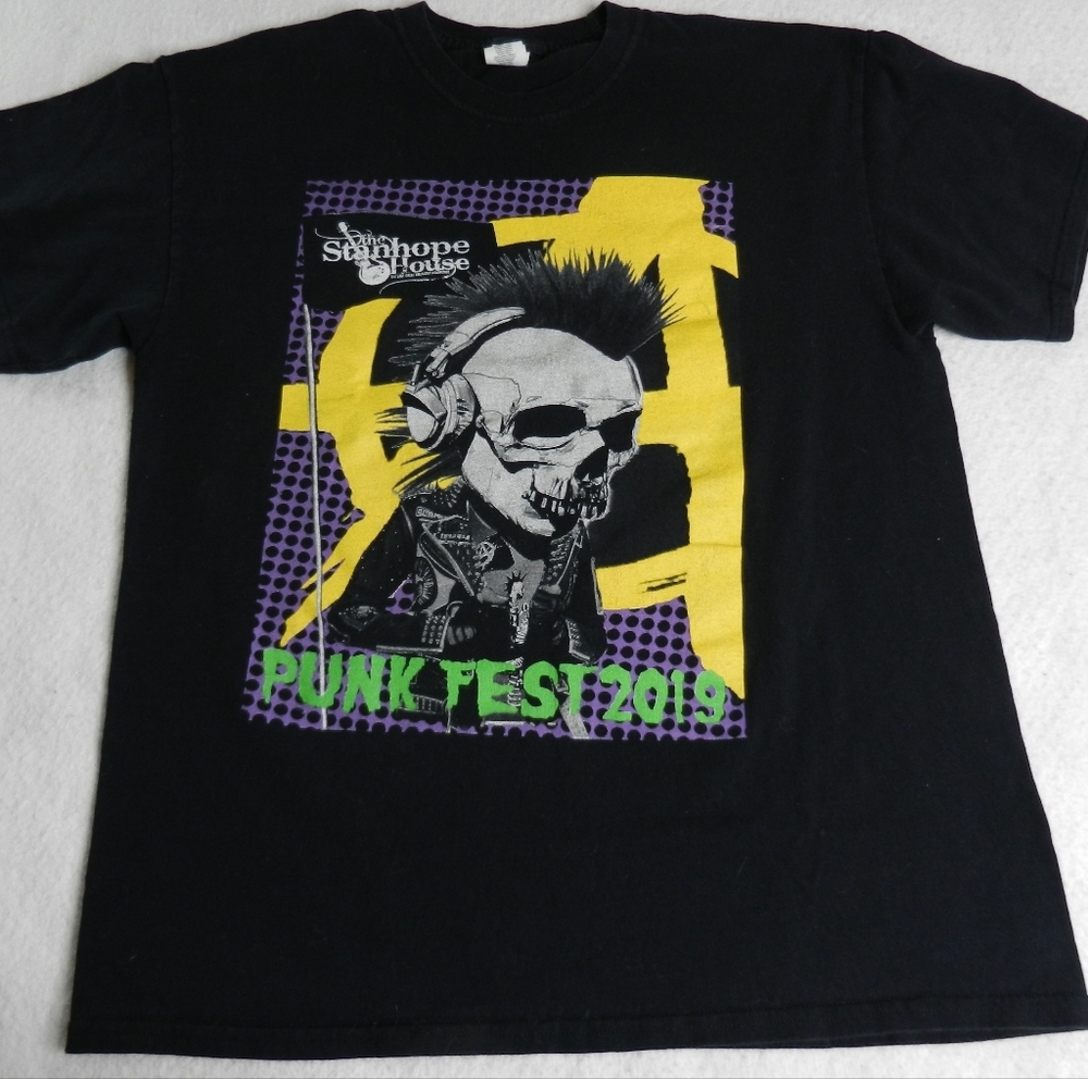 Stanhope House Punk Fest 2019‎ Concert T-Shirt Size Large Black  Heavy Cotton